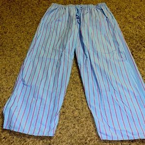 Lightly worn Polo by Ralph Lauren sleepwear, L 36/38, blue w/light red stripes